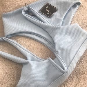 Zaful Bikini Sea Blue Size Small